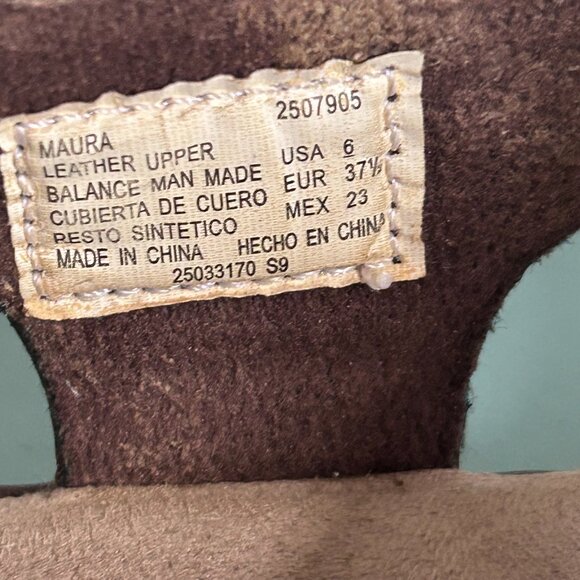 Dr. Scholl's Leather Embroidered Sandal Size 6 Low Heel Comfort Arch Support - Picture 5 of 11